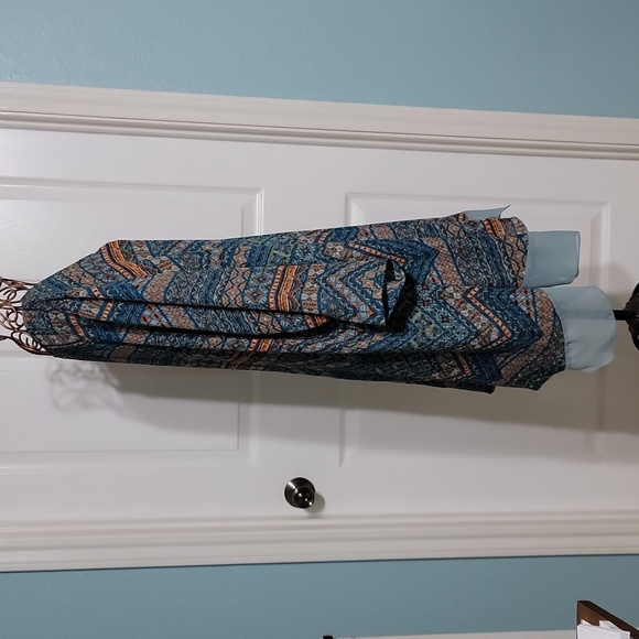 One World Hanky Hem Top/Tunic with Chiffon Trim on Each Side Women's Size XXXL - Picture 2 of 12